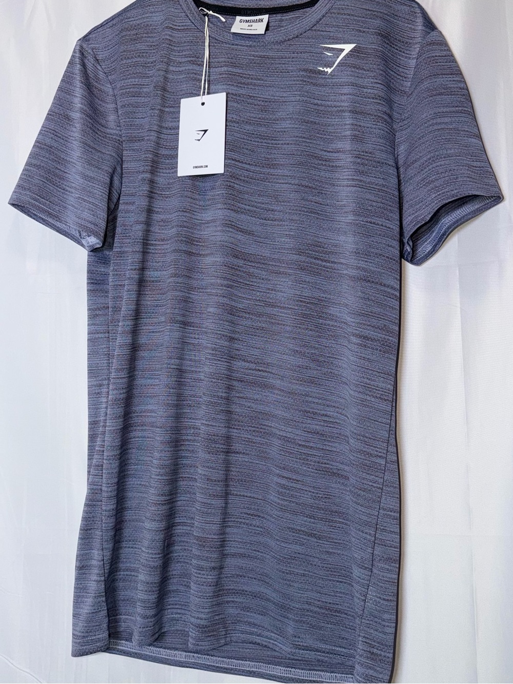 Gymshark Men’s Blue-Grey Short Sleeve Training Tee #103
